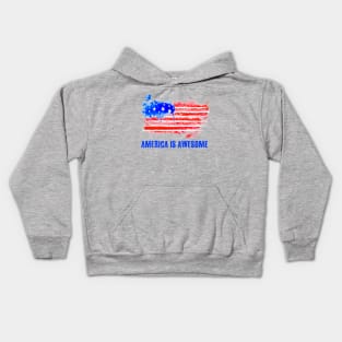 America is Awesome Kids Hoodie